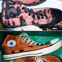 Converse Chucks - once more unto the bleach